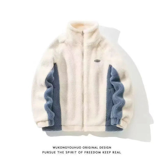 Loose Thickened Cotton Padded Coat Stand Collar Simple Fashionable Cotton Coat