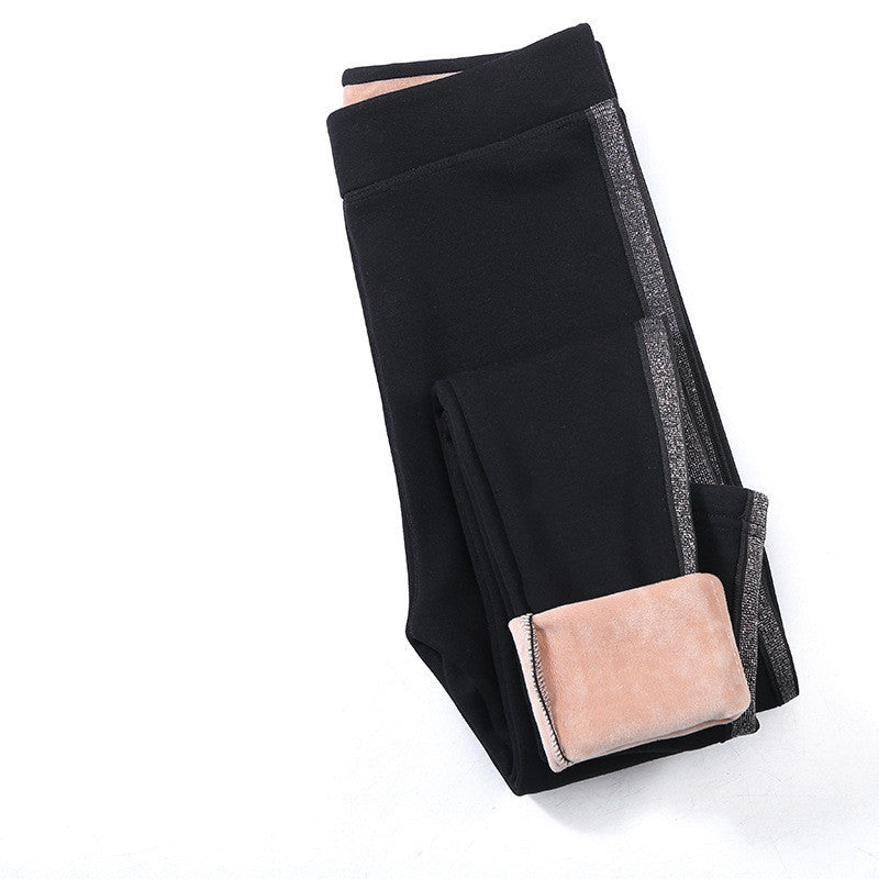 Plus Velvet Thickened Side Strips Sports Large Size