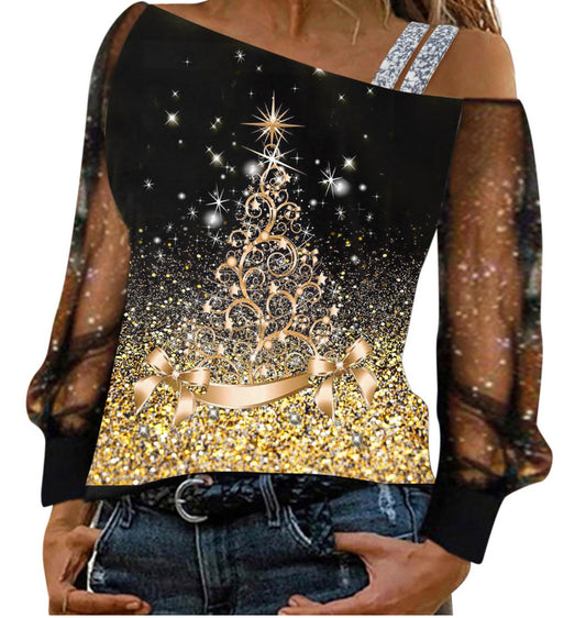 Dame Sommer Sling Digitaltrykt Tulle Top