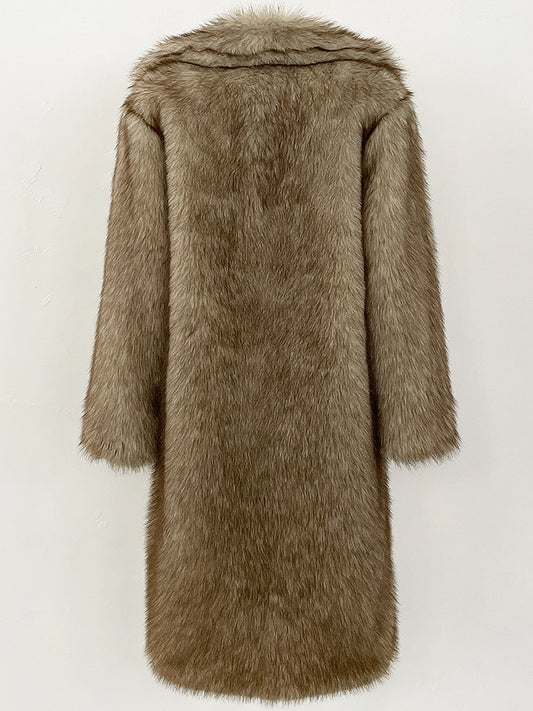 High-quality Artificial Fur Faux Fur Coat For Women