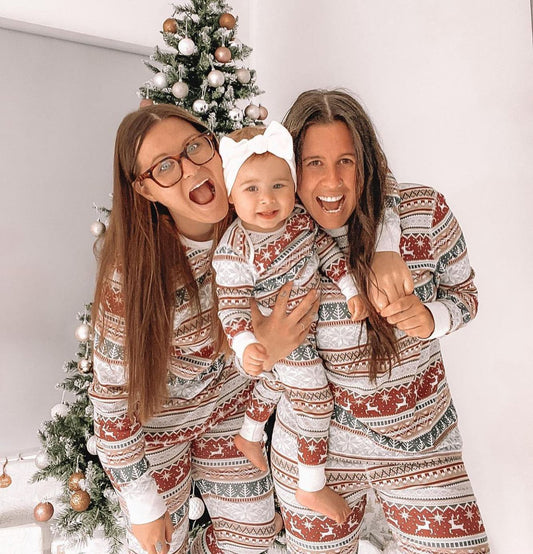 Family Christmas Matching Pajamas Set Xmas Adult Kids Mother And Daughter Father Son Sleepwear Baby Family Look Outfits