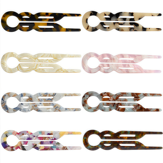 Acetate Hairpin U-shaped French Style