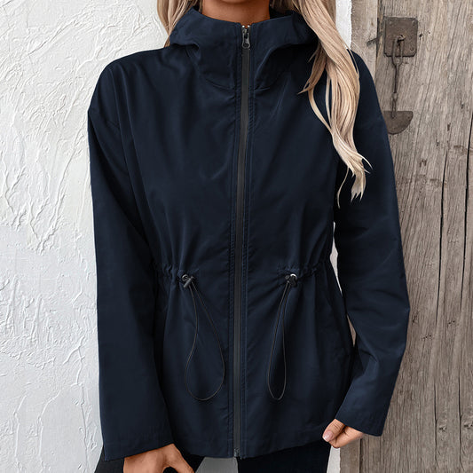 European And American Hooded Raincoat Outdoor Sports Mountaineering Suit Windcheater Jacket