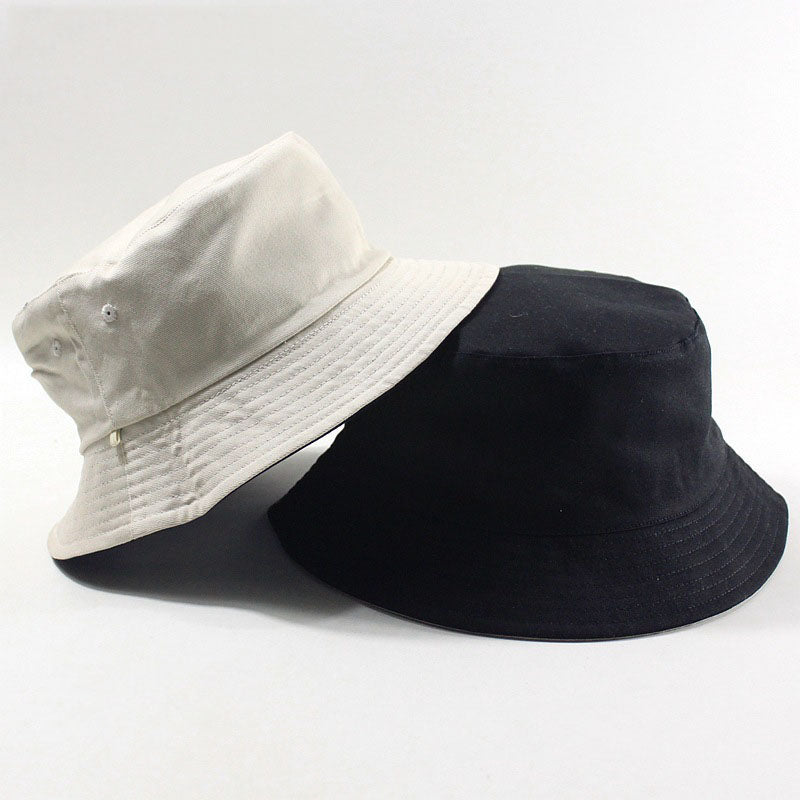 Net Red Female Big Head Circumference Double-sided Fisherman Hat