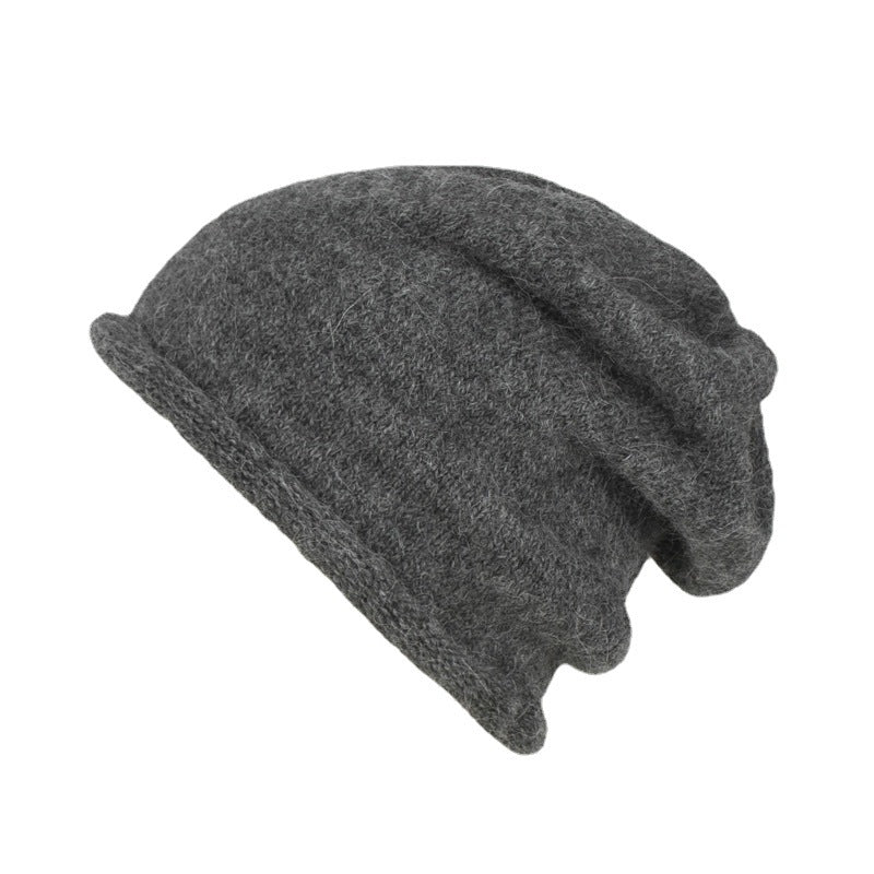 Autumn And Winter Alpaca Curling Pile Heap Cap Women
