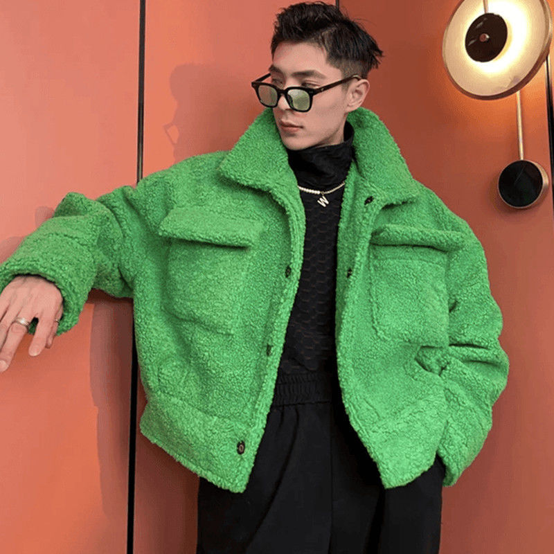 Casual Ruffian Jacket Lamb Plush Plus Cotton