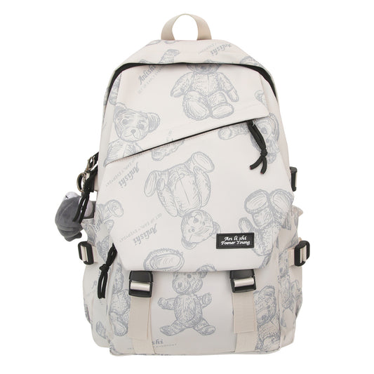 Large Capacity Solid Color Wear-resistant Backpack