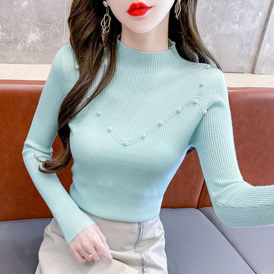 Slim Bottoming Shirt Women's Tight High Sense