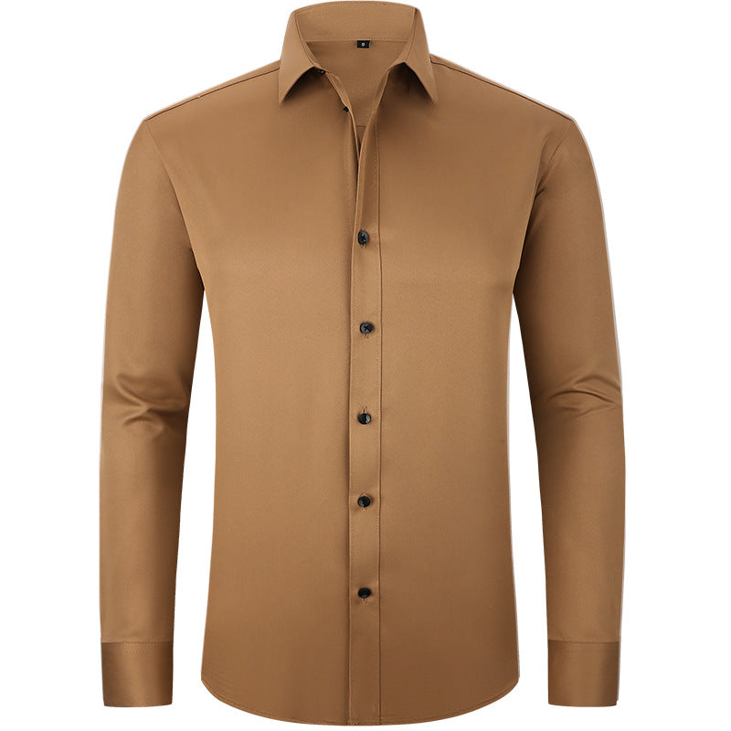 Full Elastic Force Shirt Men's Shirt Non-ironing Anti-wrinkle