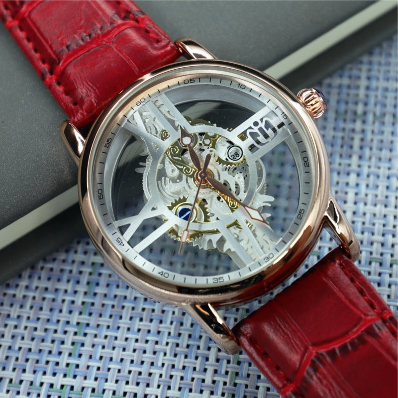 New Hollowed-out See-through Industrial-mechanical-style Sports Watch For Men