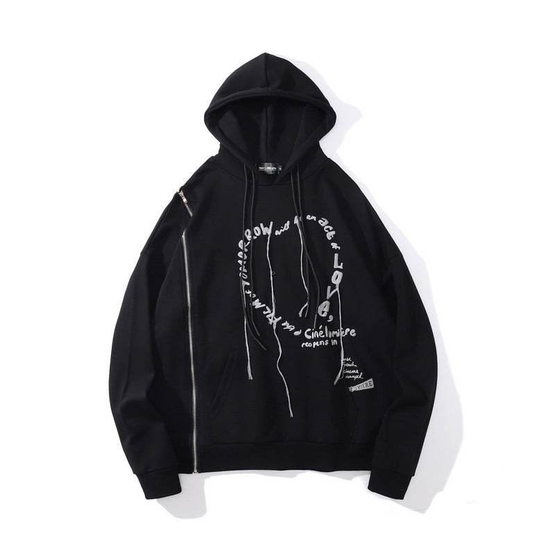 Fashionable Heart 3D Print Detachable Sleeve Jacket