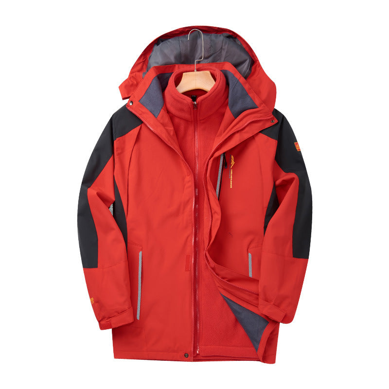 Men's Shell Jacket Detachable Ski Suit Women's Overalls