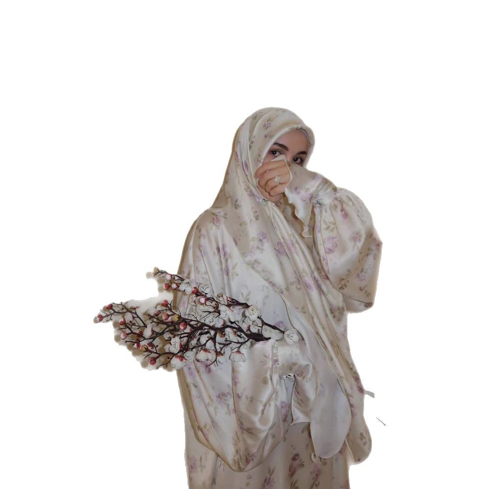 Stylish And Flowing Printed Skirt For Muslim Women In The Middle East