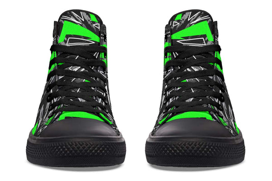 Printed Couple High-top Canvas Shoes