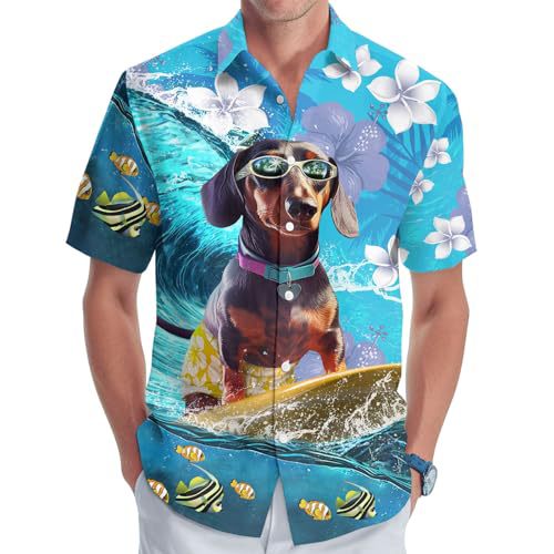 3D Digital Printing Multi-color Short-sleeved Shirt