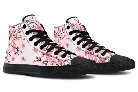 Printed Couple High-top Canvas Shoes