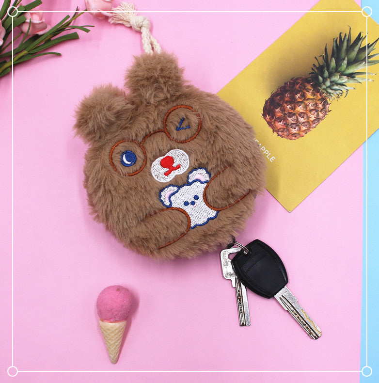 Cute Pull-out Home Drawstring Key Protector