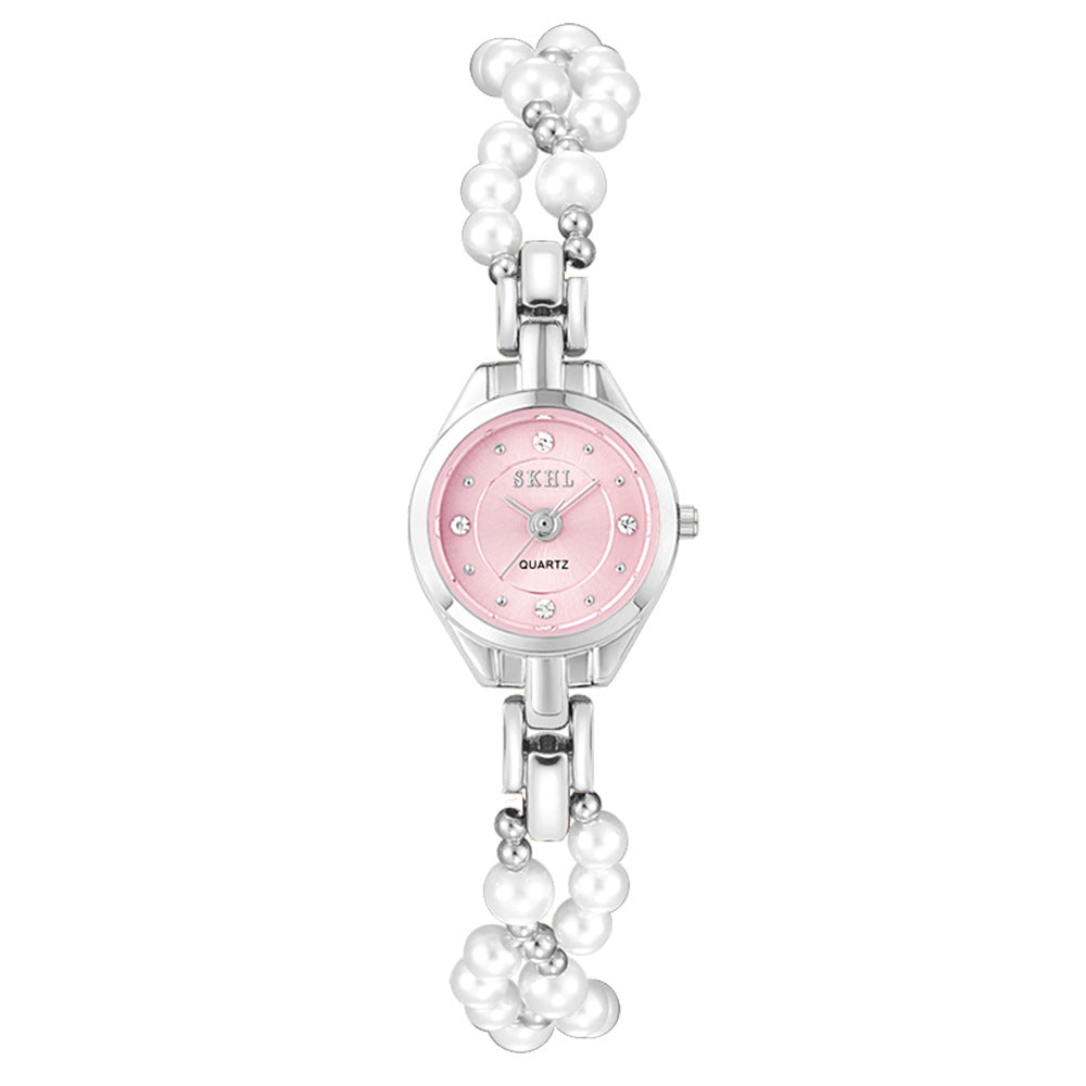 Mid-ancient Simple And Light Luxury Quartz Mini Round Elegant Steel Belt Casual Women's Watch