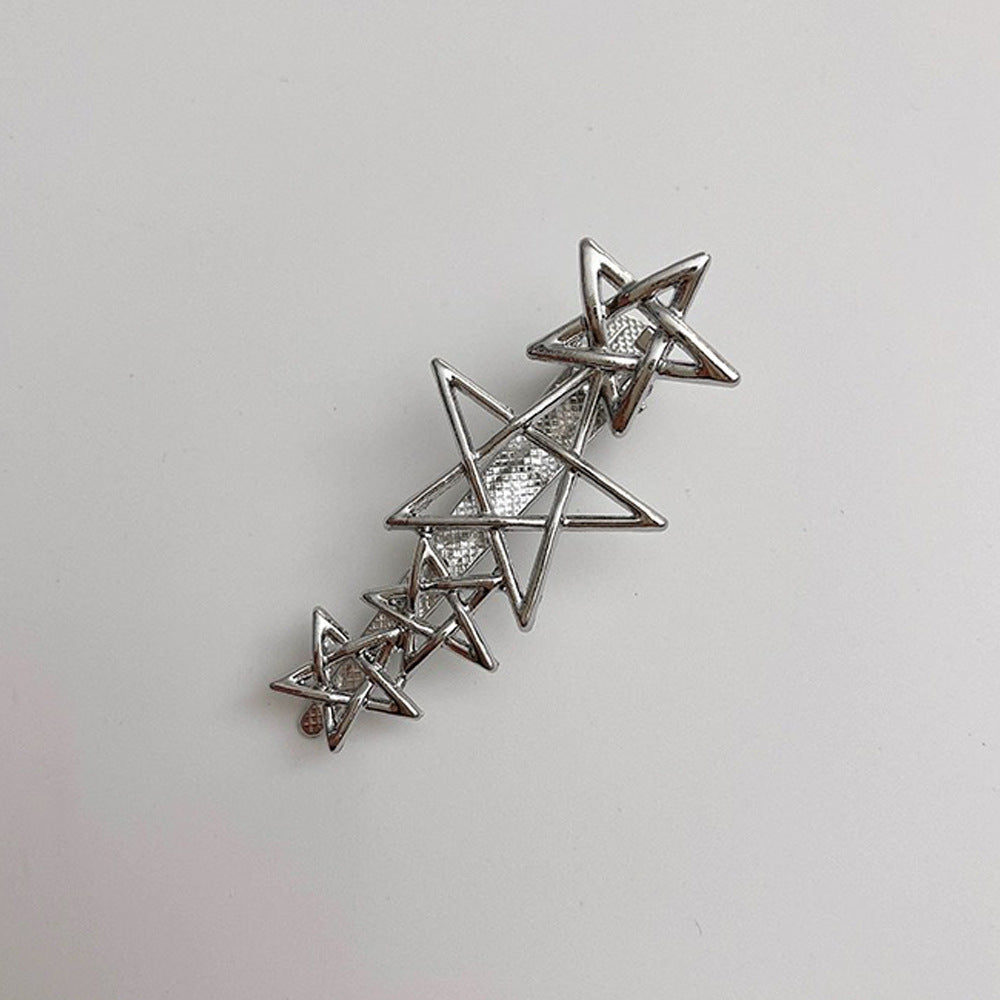 Metal Kolde Hårspænder Koreansk Stil Piggy Sideklemme Legering Fempunktsstjerne
