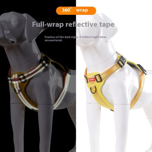 Large, Medium And Small Dog Chest Harness Traction Rope