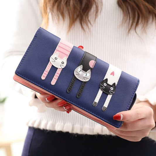 Wallet Women's Long Zipper Coin Purse Fashion Clutch Bag Cute Student Multi-function Card Holder