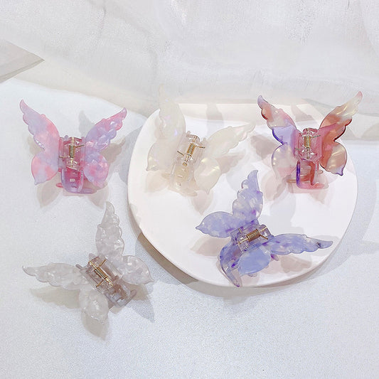 Acetic Acid Board Marble Pattern Hair Clip