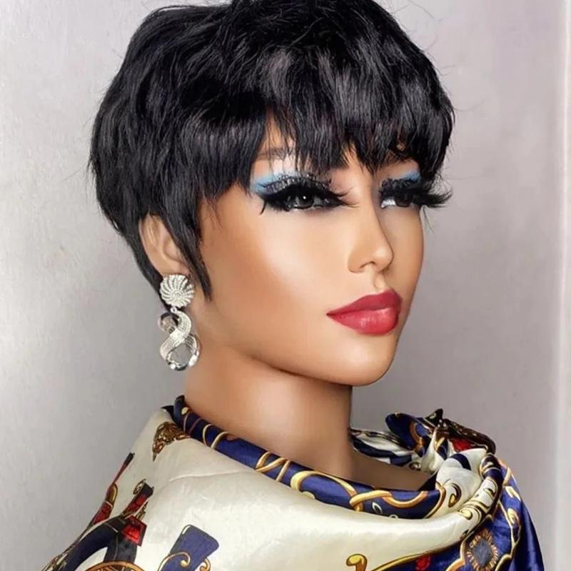 Brown Fashion Short Hair Fluffy Synthetic Wig