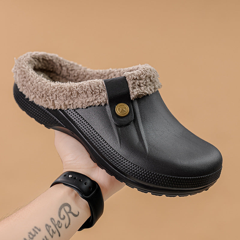 Home waterproof cotton slippers