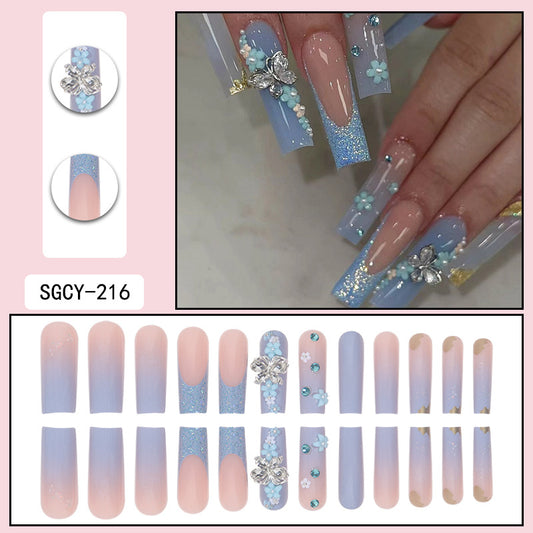 European And American Blue Long Wear Nail Tip