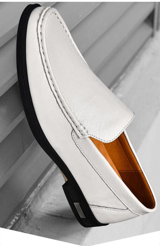 Breathable One Foot Leather Shoes With Leather Covers