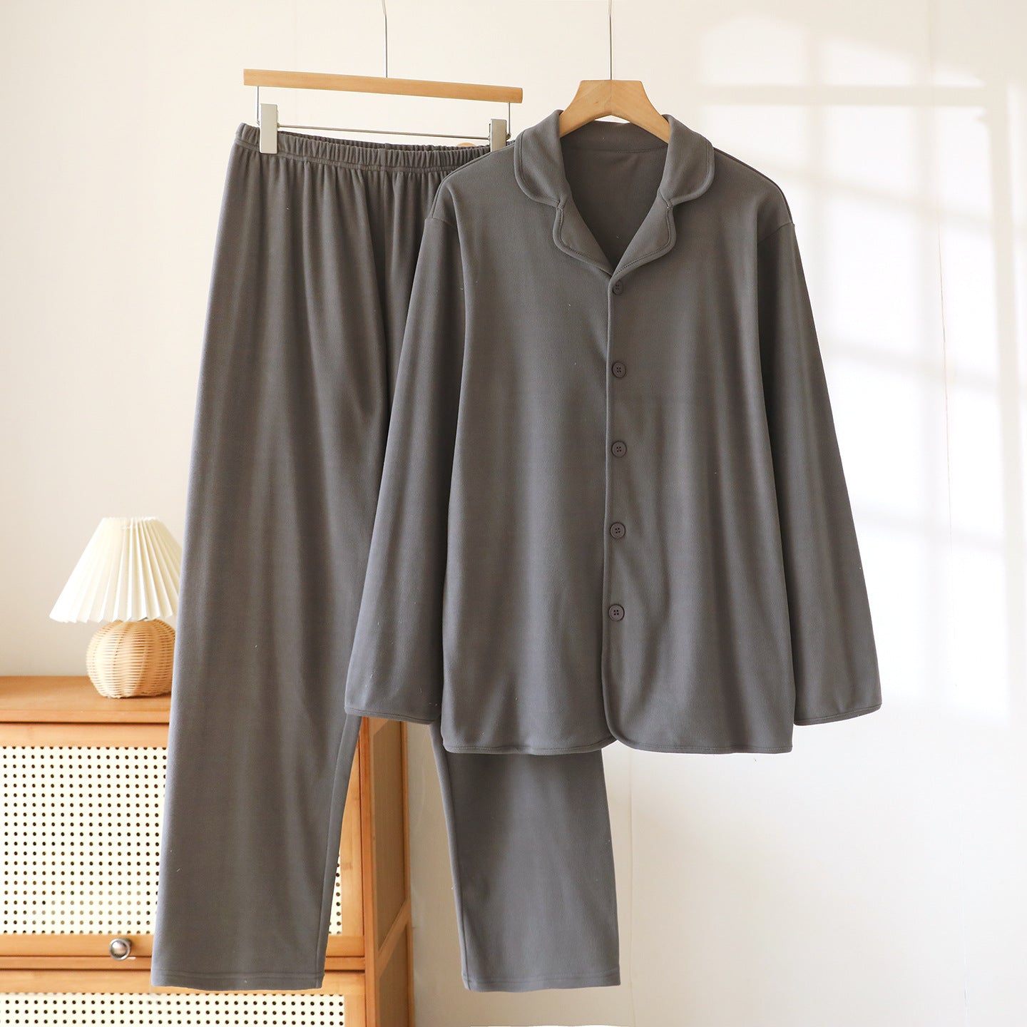 High-grade Thick Loose Long Sleeves Trousers Homewear