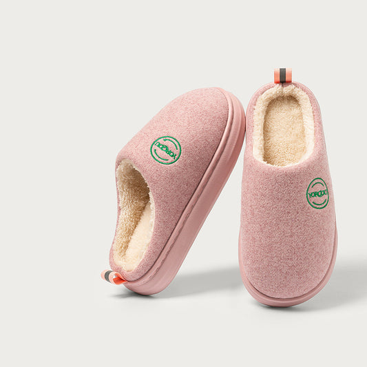 Plush And Warm Winter Cotton Slippers For Home Use