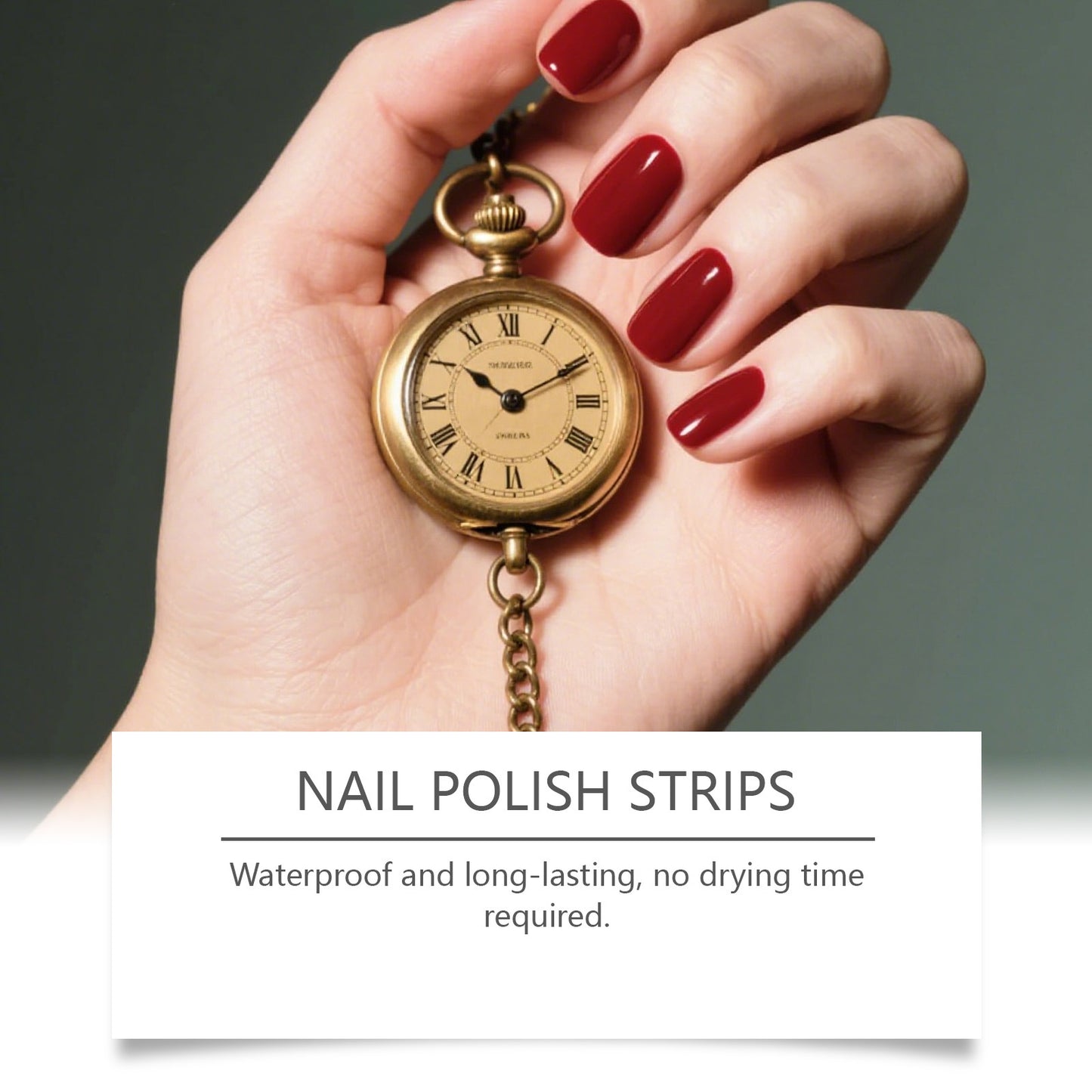 Durable Waterproof Elegant Red And Beautiful Nail Stickers