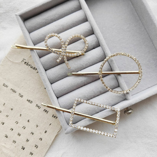 South Korea Rhinestone Butterfly Barrettes Temperament Fringe Bobby Pin