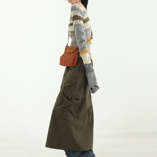 Korean Style Nylon Rhombus Crossbody Bag Casual