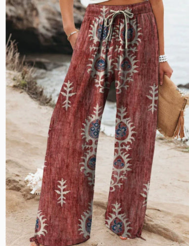 High Waist Casual Loose Wide Leg Pants