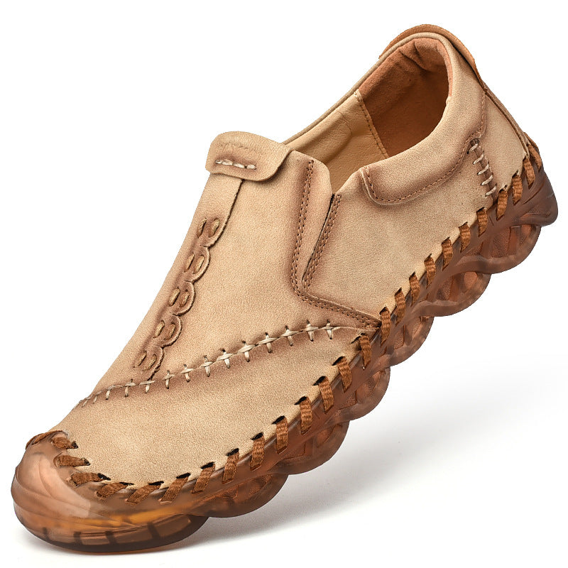 Men's Handmade Casual Breathable Leather Shoes