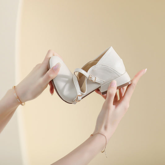Women's Round Toe Soft Sole Platform Mary Jane Shoes