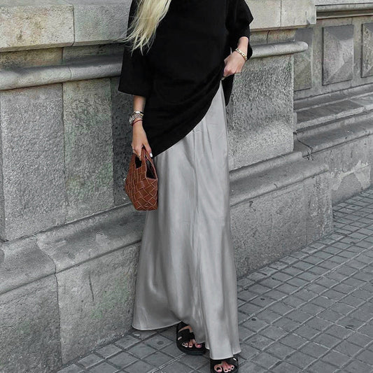 Fransk Tekstur Elegant Mat Satin Havfruekjole