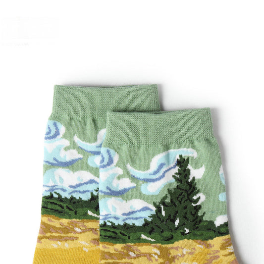 Women's Personalized Pure Cotton Mid Length Socks