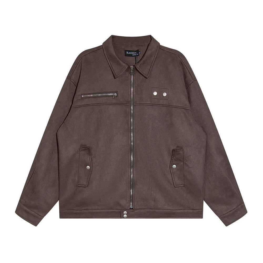 Men's Autumn And Winter Loose Casual Design Pocket Flying Baseball Uniform Fashion Brand