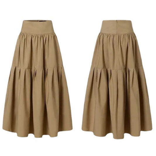 Women's Elastic Waist Fashion Pleated Loose Dress