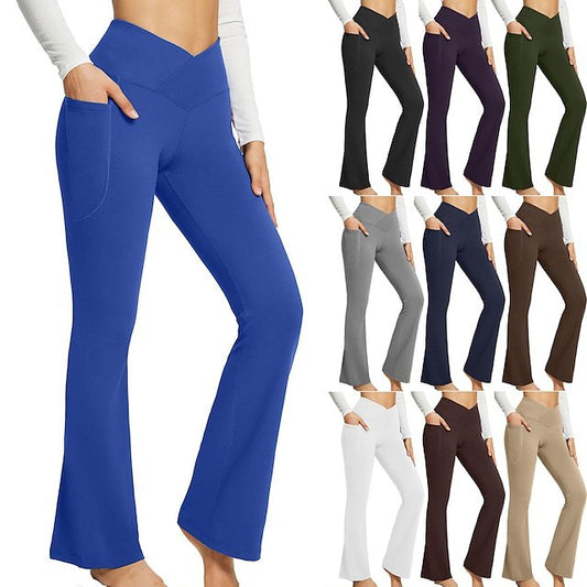 Women's Fashionable Elegant Slim-fit Solid Color Seamless Casual Pants