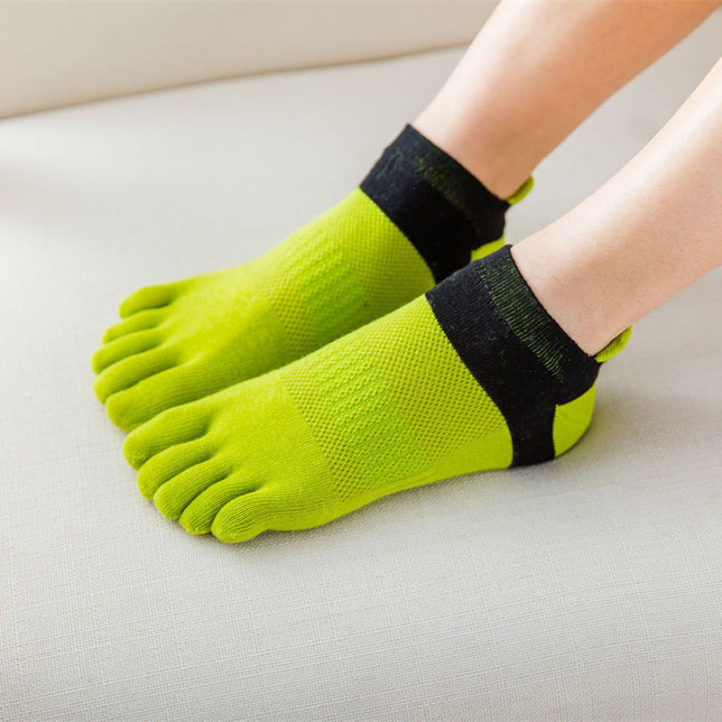 Ladies' Short Cotton Toe Socks