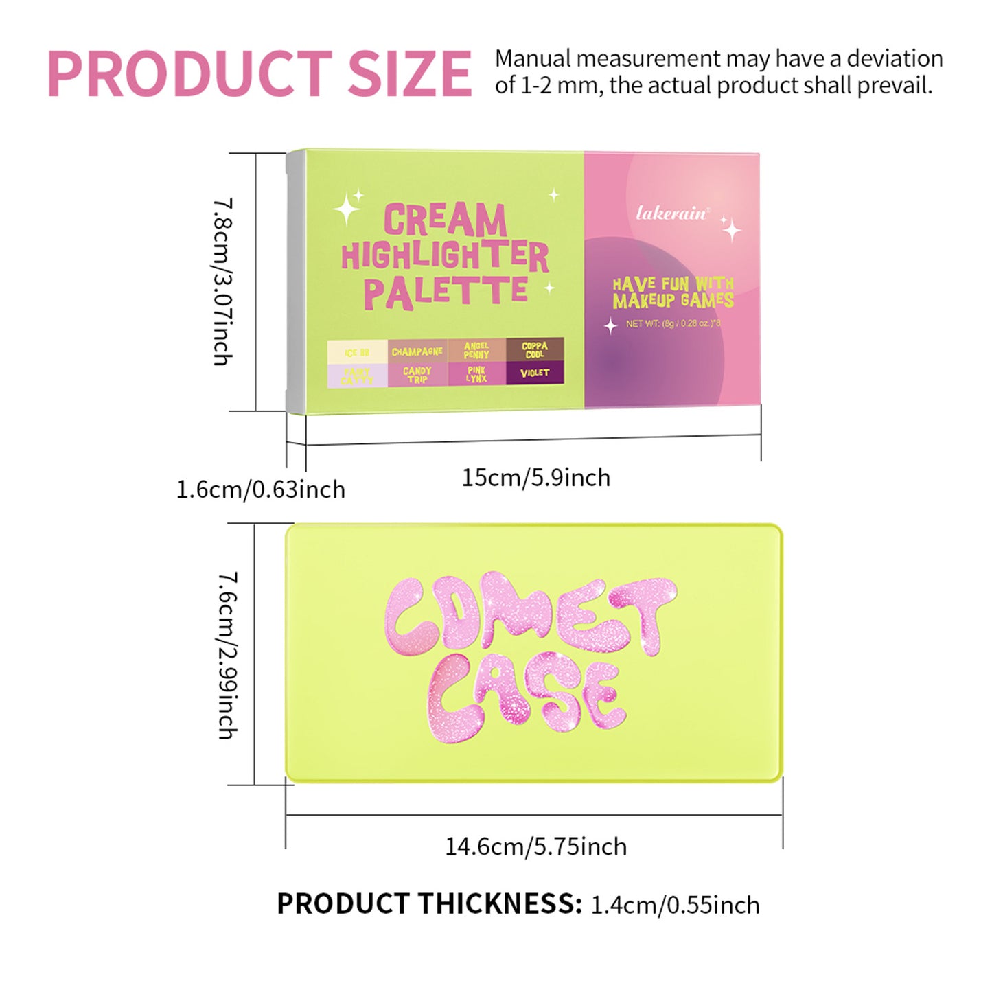 Brightening And Repairing 8 Colors Highlighting Powder