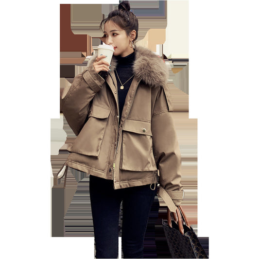 Winter Korean Style Fleece Cotton Padded Coat