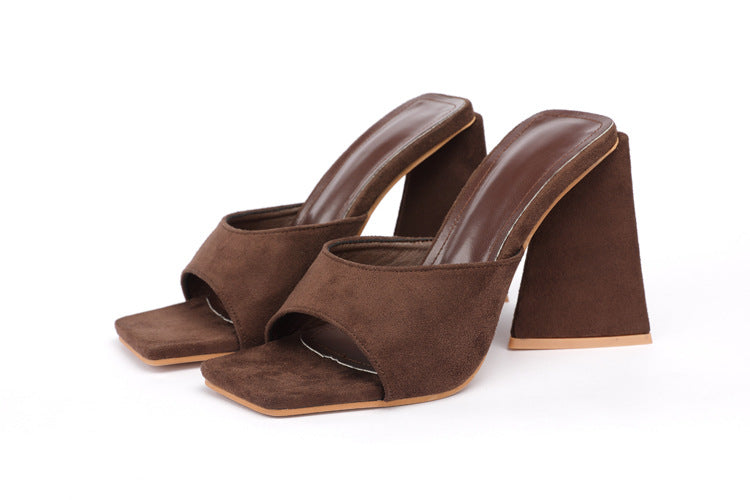 European And American Style Women's Plus Size High Heel Outer Wear