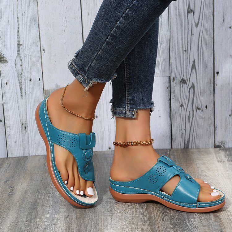 Women's Fashion Slope Heel Flip Flop