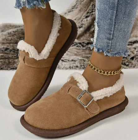 Women's Warm Beanie Shoes With Velvet In Winter