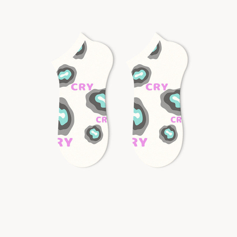 Summer Cartoon Female Cute And Breathable Thin Socks